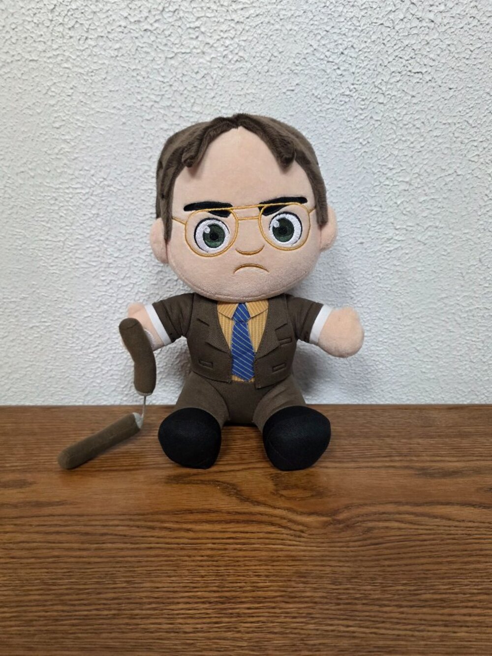 Plush Doll Dwight Schrute Sempai Sensei From The Office Experience 11" Tall